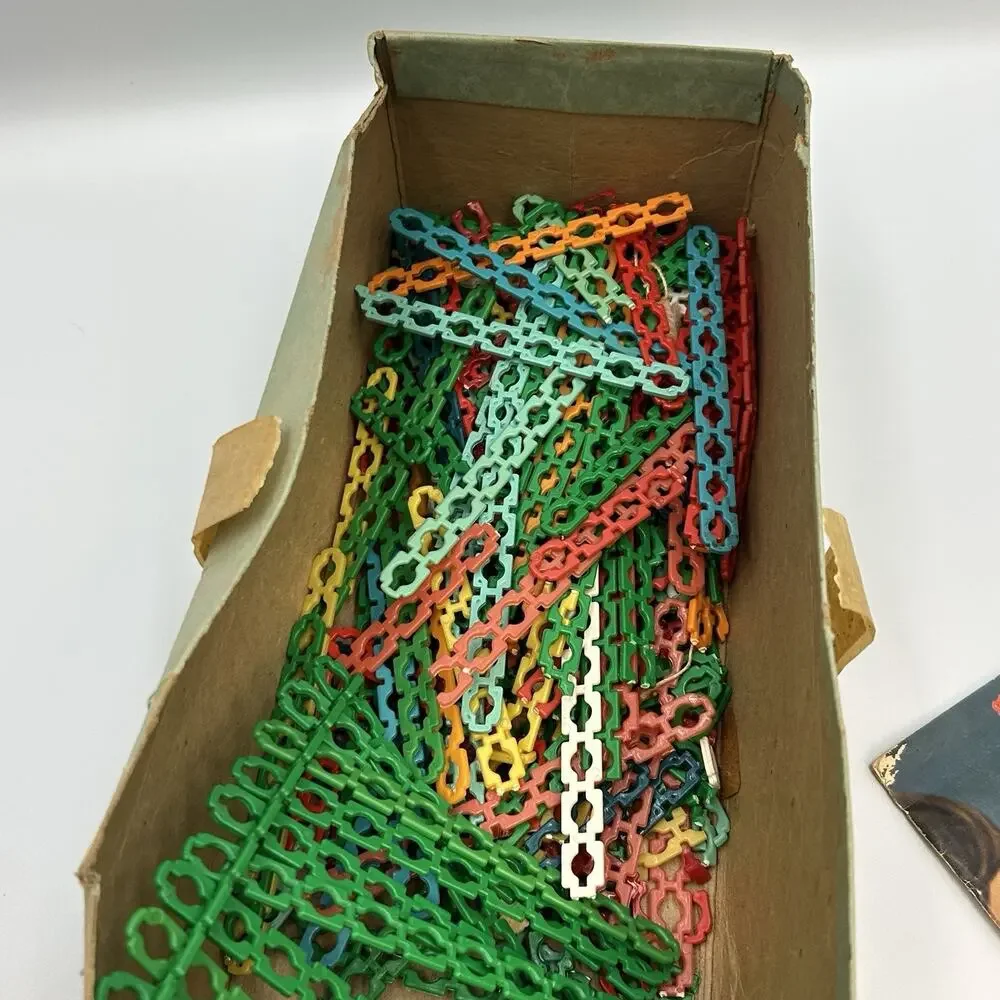 1970s Vintage Borden Elsie Stix w/ Orignal Box & Manual Plastic Popsicle Sticks